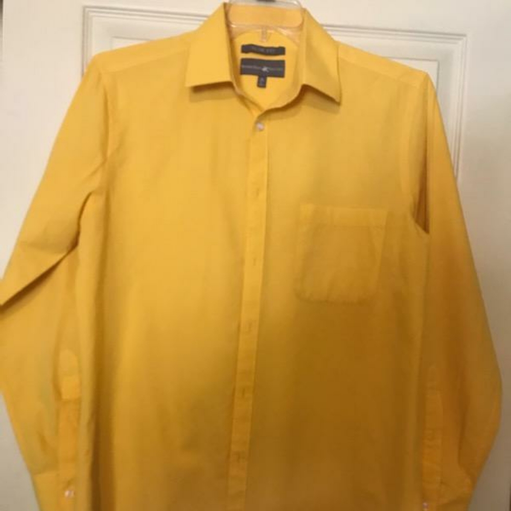Yellow Men Shirt